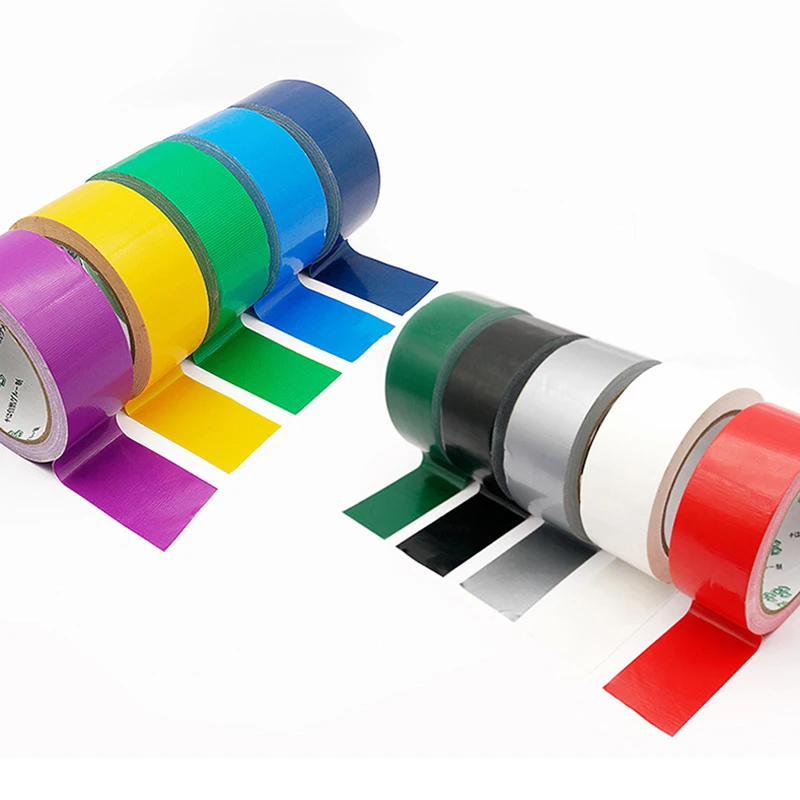 

Colorful Cloth Base Tape Cloth Duct Tape Carpet Floor Waterproof Tapes High Viscosity Adhesive Tape Multicolor DIY Decoration