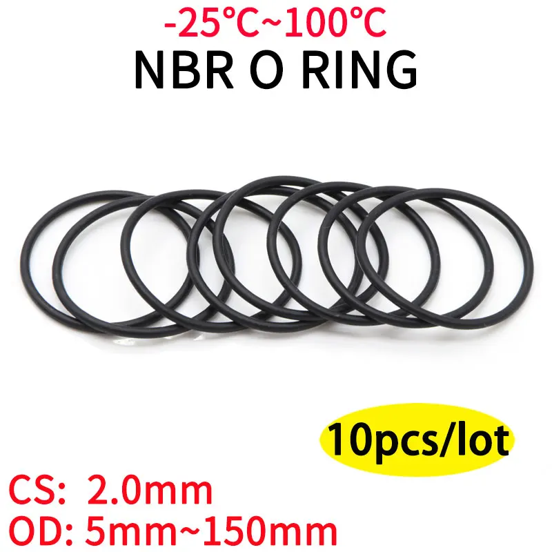 

Черное уплотнительное кольцо, прокладка CS 2 мм OD 5 мм ~ 150 мм NBR, автомобильный Нитриловый каучук круглого типа, антикоррозийная масляная уплот...