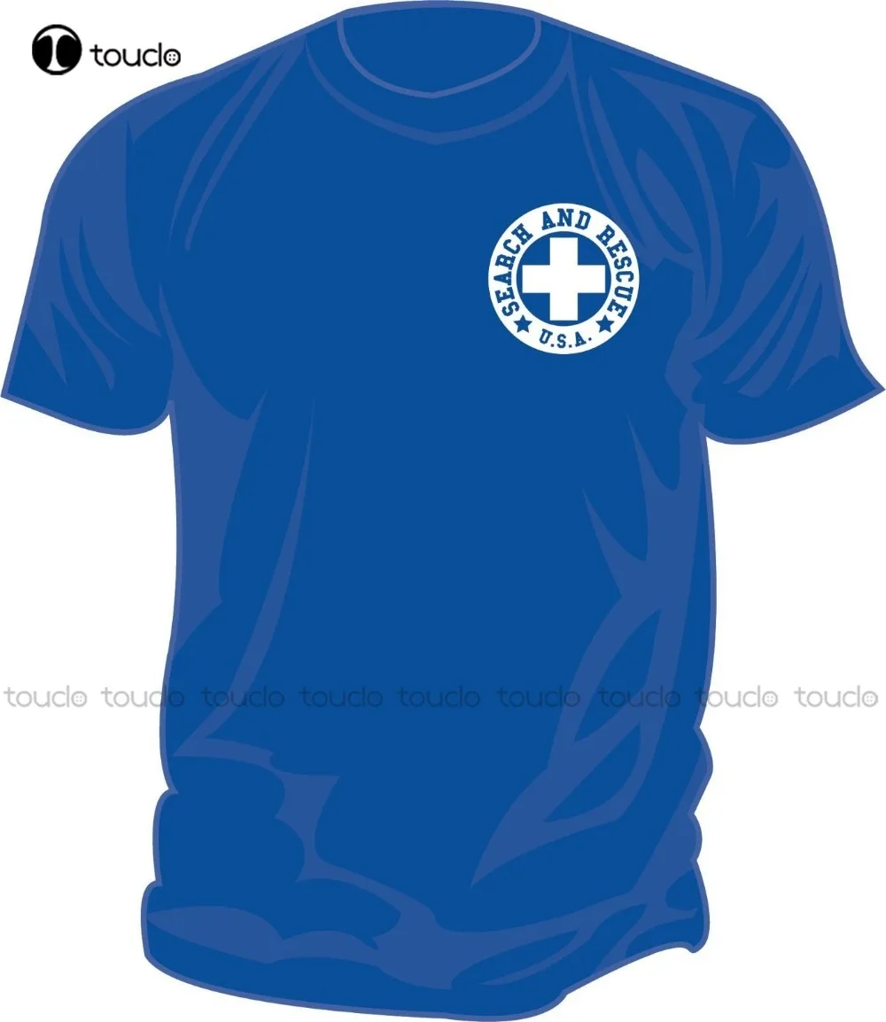 

T-Shirt Fashion Men Sar - Search & Rescue: Hrd K9 Boat, Cadaver Screen Printed T-Shirt Royal Blue Custom Aldult Teen Unisex