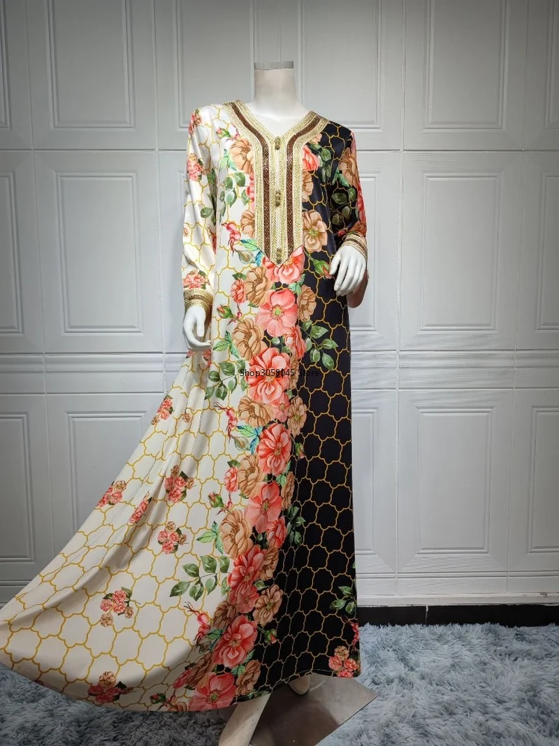 Morocco Muslim Dress Women Abaya Kaftans Diamond Evening Dresses for Women Dubai Turkey Islam Long Dress Robe Femme Vestidos