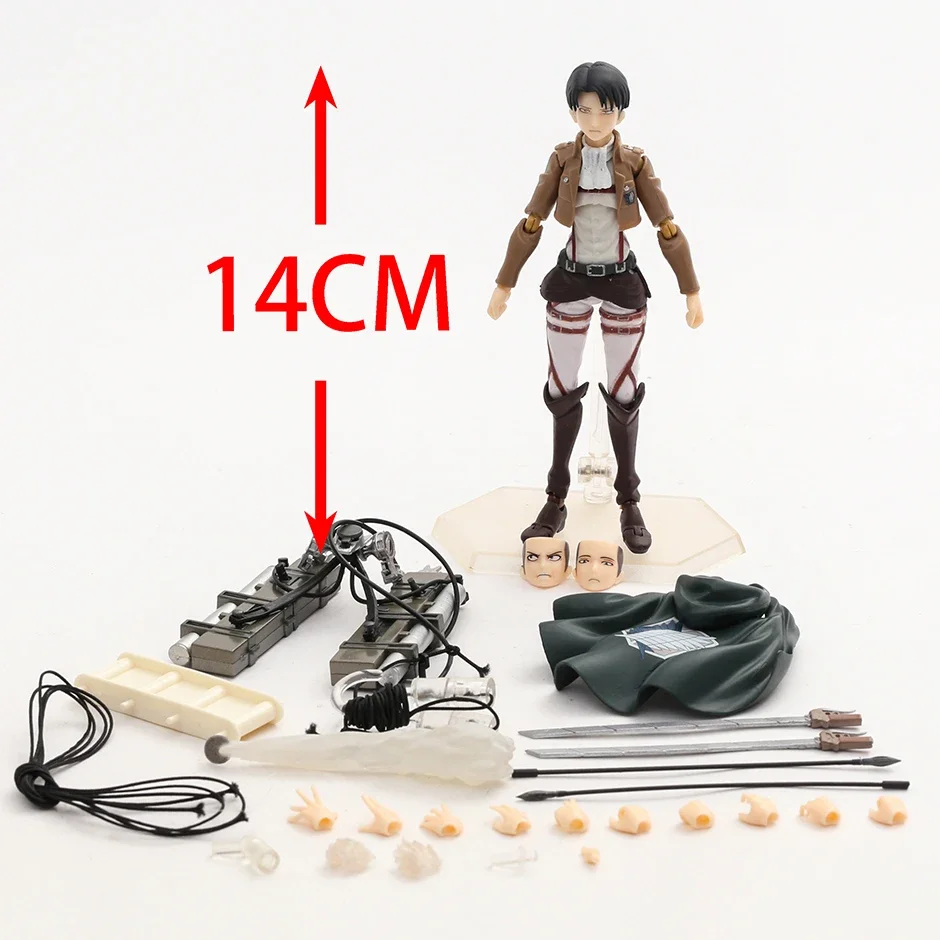 Figma 207 Эрен Jaeger 203 Mikasa Ackerman 213 Levi экшн-фигурка из ПВХ Коллекционная модель искусственных предметов в подарок (art.: 3920c71d5ce14) - 3920c71d5ce14