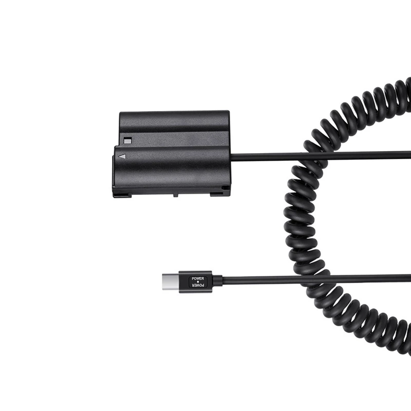 

Type USB C TO EN-EL15 Dummy Battery DC Power AC Adapter For Nikon D7000 D7100 D7200 D750 D800E D810A Z5 Z6 Z7 II Camera