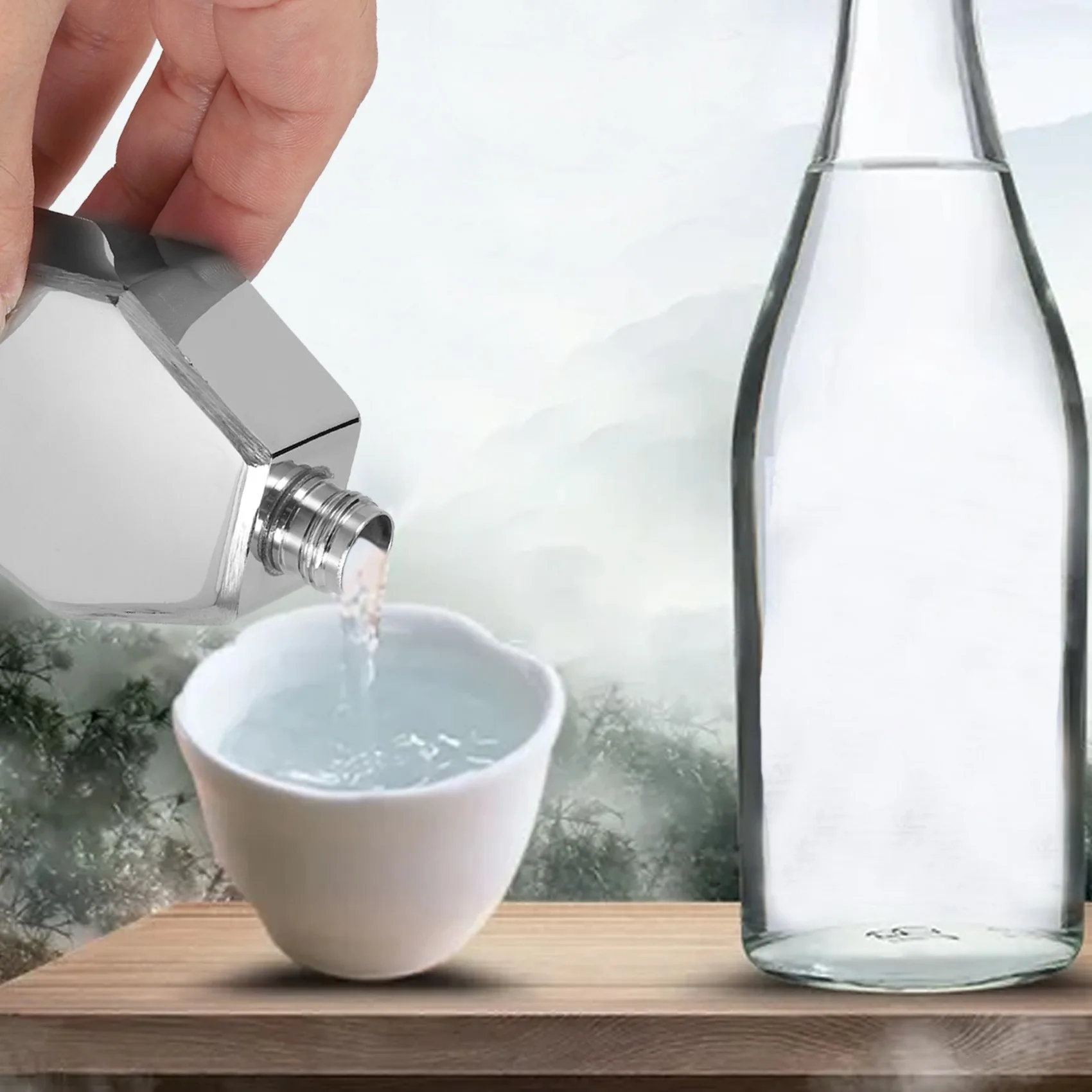 Мини-фляга на бедрах 100 мл персонализированная форма гроба портативный флакон из