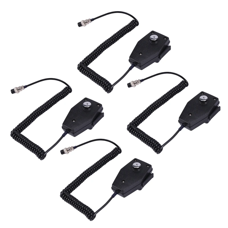 

4X CM4 CB Radio Speaker Mic Microphone 4 Pin for Cobra/Uniden Car Walkie Talkie