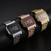 luxury touch watches men women rose gold clock multifunction led sports digital watch
