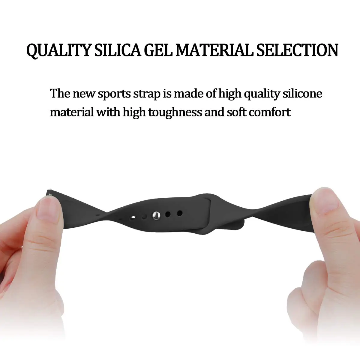 20mm 22mm Watch Strap For Amazfit GTS 3 GTS 2 Mini GTR 3 Pro Galaxy Watch 4 Silicone Sport Smart Watch Bracelet Amazfit bip