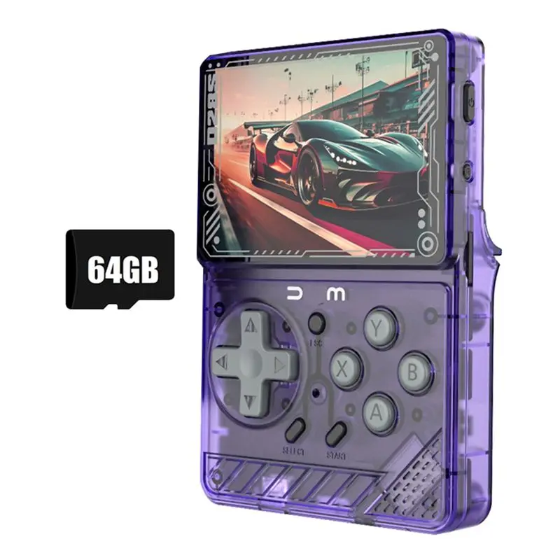 Фото [LXYA68Z!] Мини-портативная игровая консоль 64 ГБ + 10 000 игр, карманный ретро-видеоплеер для GBA, PS1, GB, PSP, несколько эмуляторов C №1