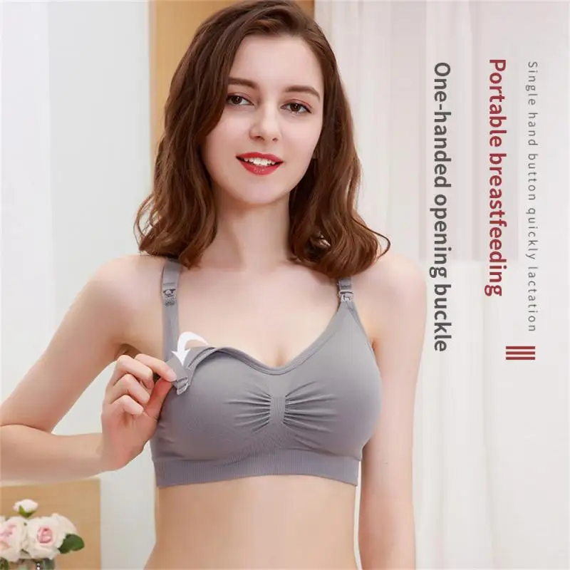 

Breast Special Pregnant Underwear No Steel Ring Can Wear All Day Maternity Bras Pregnancy Clothes With Padding Seamless Cotton