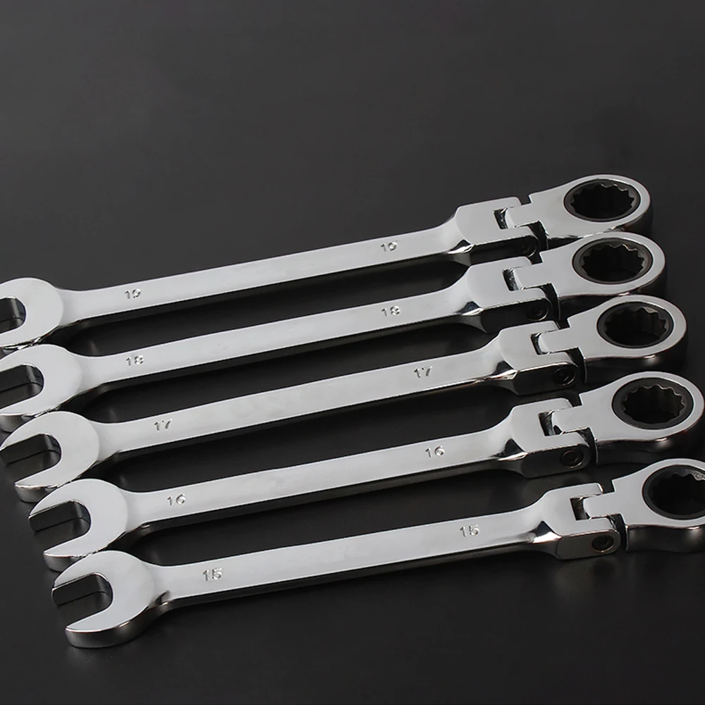 

New 72 Tooth Rotary Open Tubing Ratchet Plum Universal Bracket Quick Ratchet Open Combination Wrench