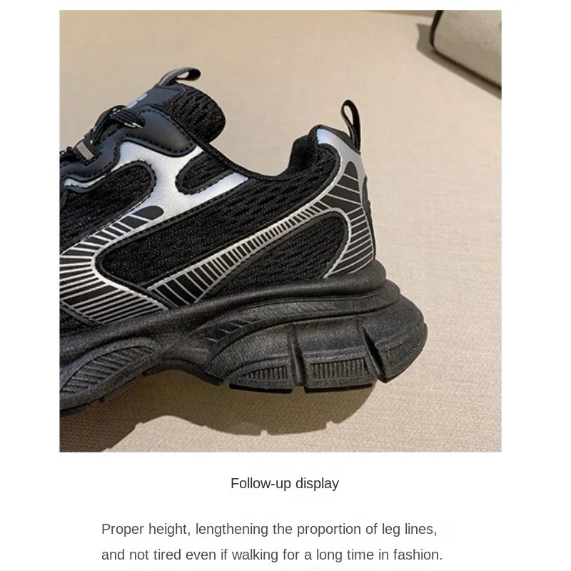 PU Platform Casual Sneakers Daddy Shoes for Women Sneaker Zapatillas De Mujer Zapatos Ladies Shoe Scarpe Da Donna Sports New