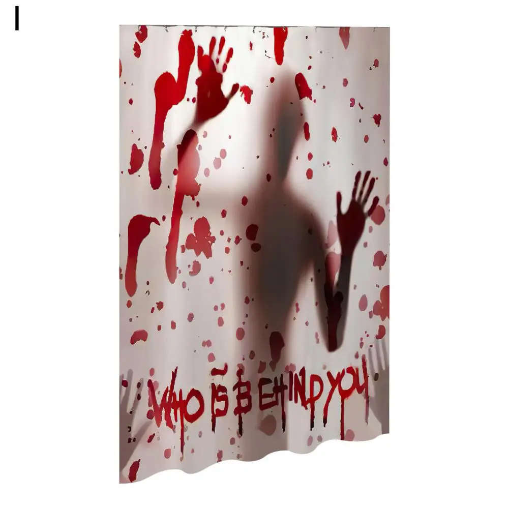 

Съемная Удобная занавеска для душа для купания, украшение на Хэллоуин, занавеска для душа тонкой работы, прочные праздничные принадлежност...