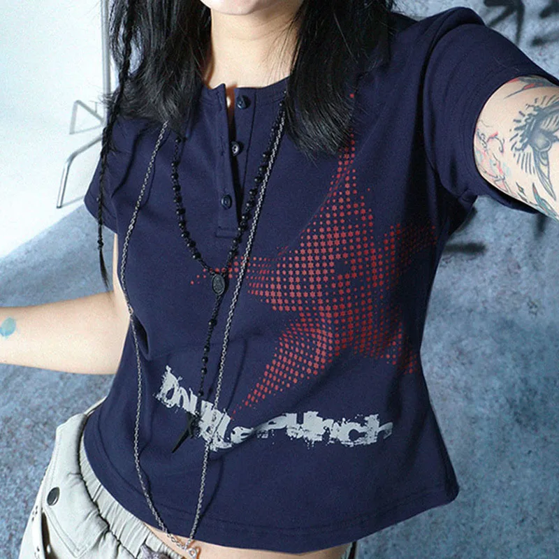 Укороченный топ в стиле Харадзюку