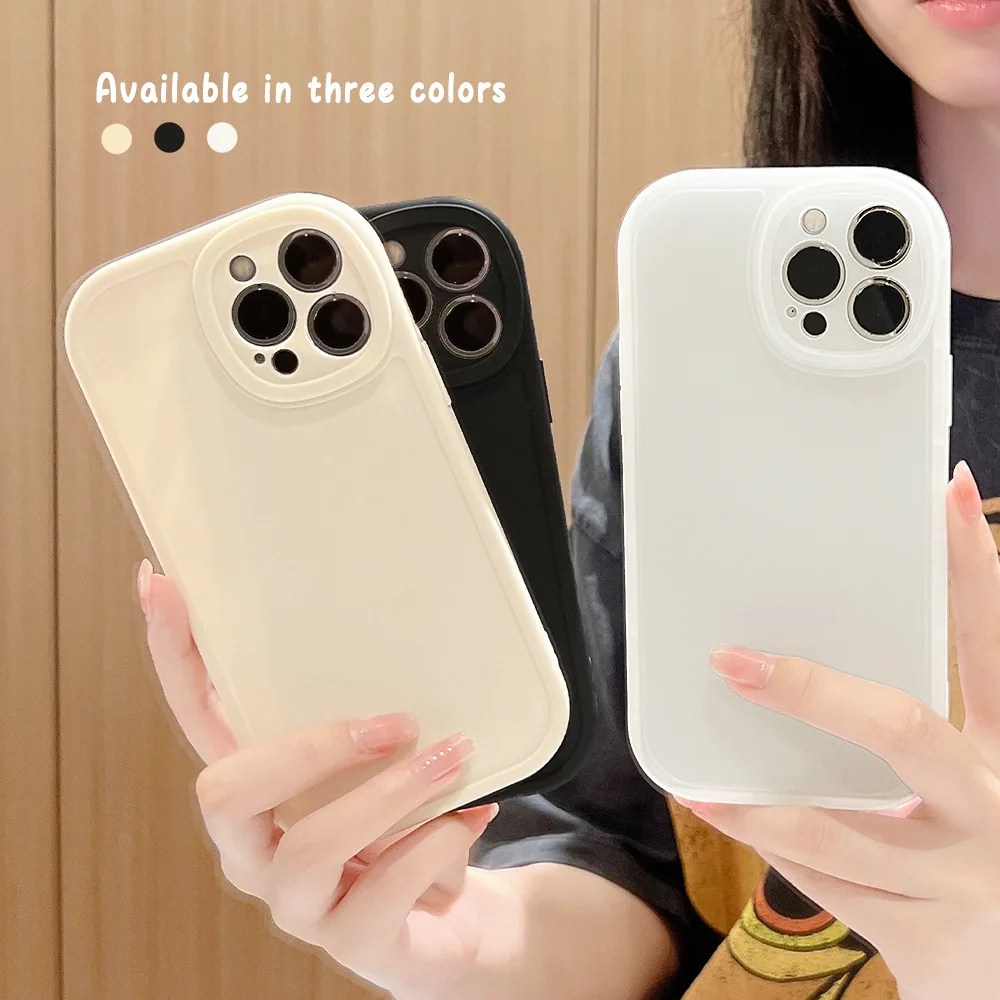 

Simple Matte Plain Soft Phone Case for iPhone 14 12 13 11 Pro ProMax Plus XR Xsmax Shockproof Soft Phone Cover