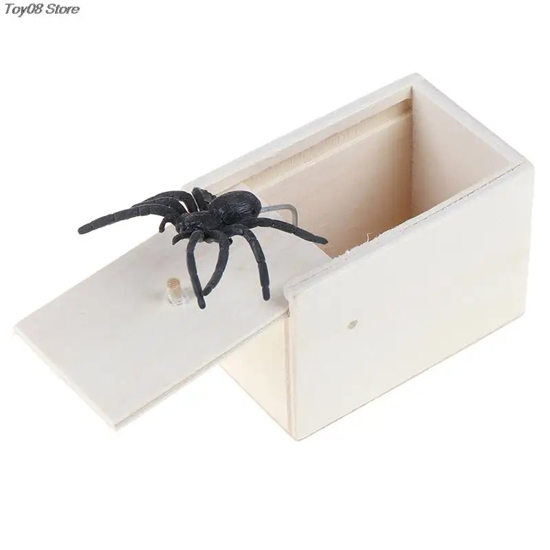 

Розыгрыш Безделушка на День Дурака Забавный пугающий маленький деревянный ящик паук страшные девчонки Образование Детские игрушки