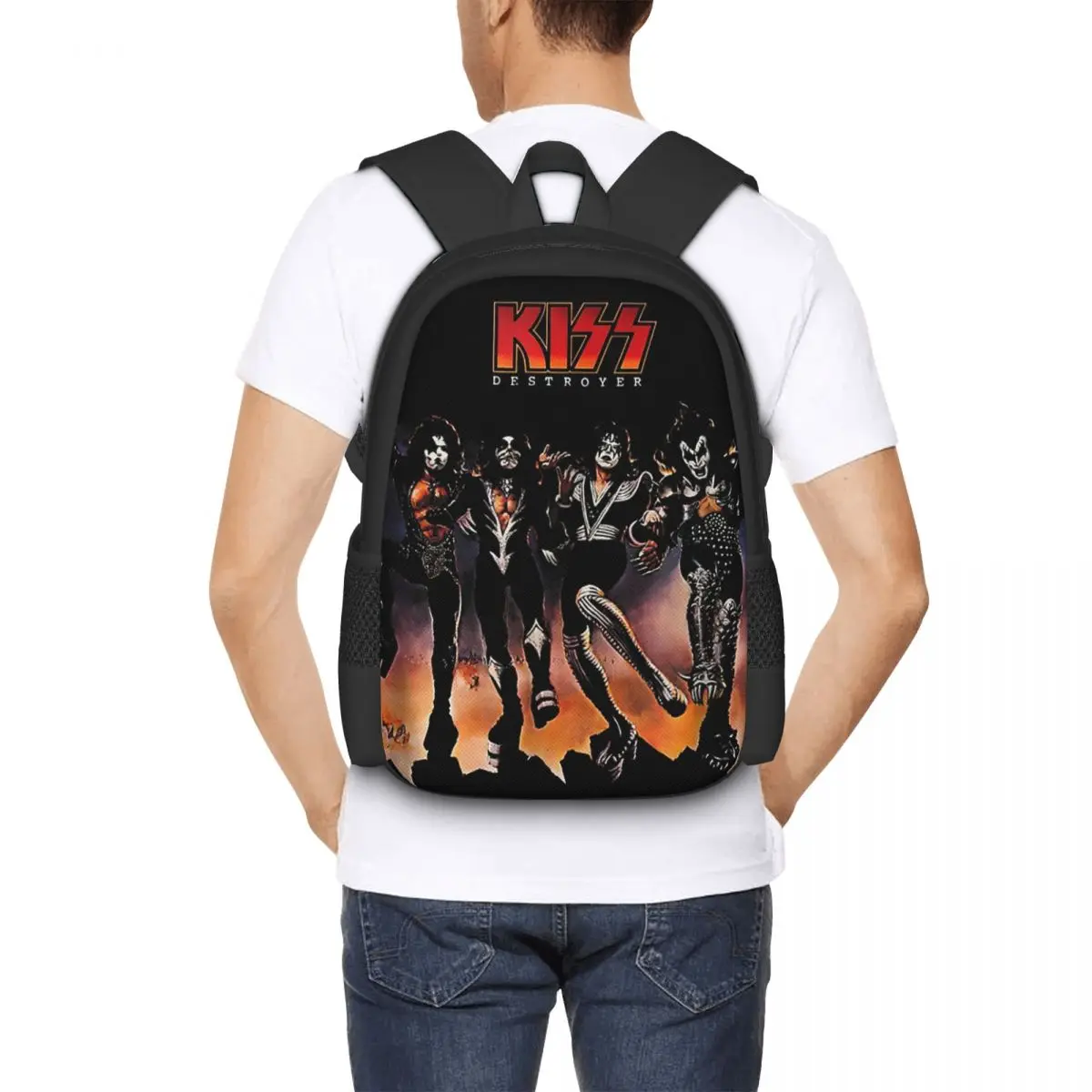 KISS - 1976 Destroyer Backpack for Girls Boys Travel RucksackBackpacks for Teenage school bag