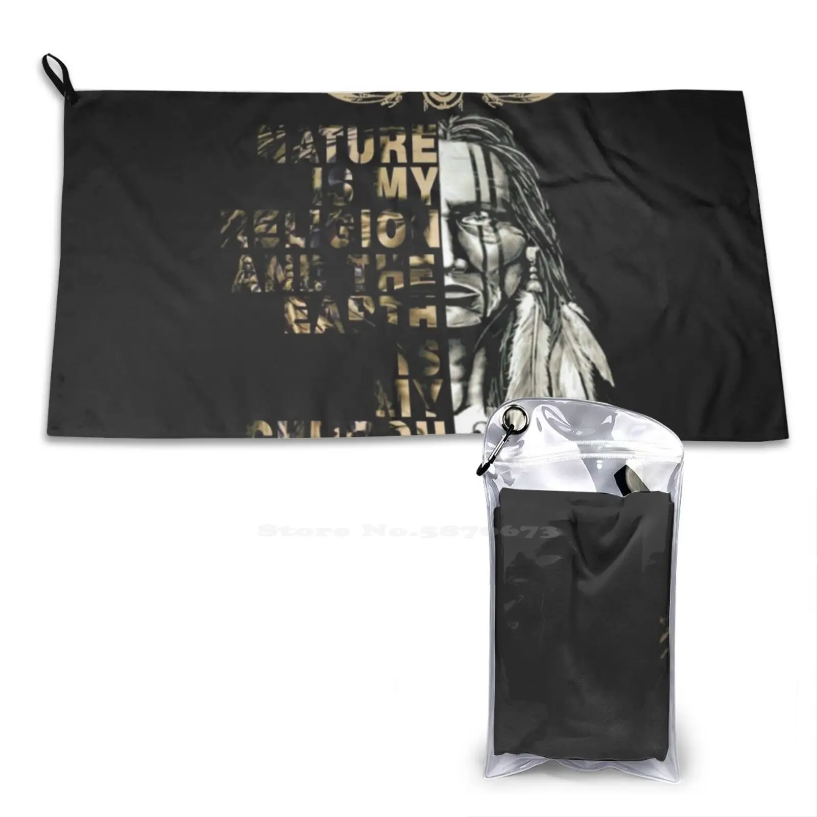 Beach Towel Sunscreen Blanket Navajo Apache Aztec