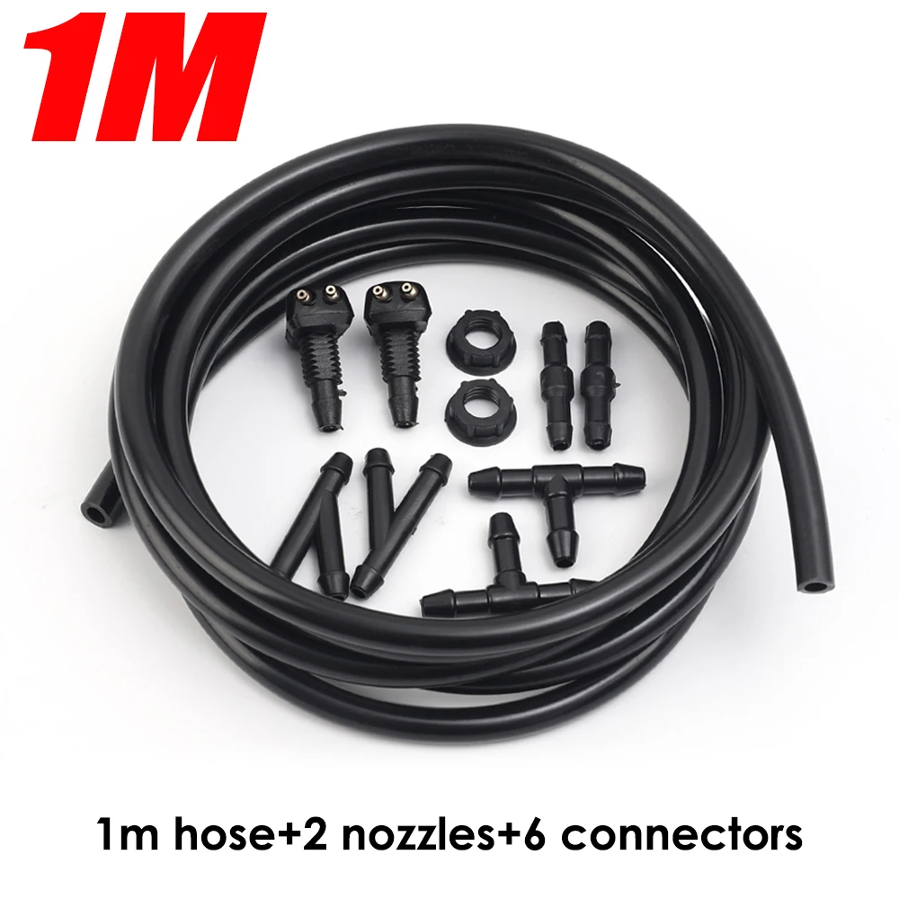 

Набор распылителей для омывателя лобового стекла автомобиля, распылительные форсунки, набор соединений для труб, насадки для омывателя автомобиля, разъем для трубки для воды, автомобильные аксессуары