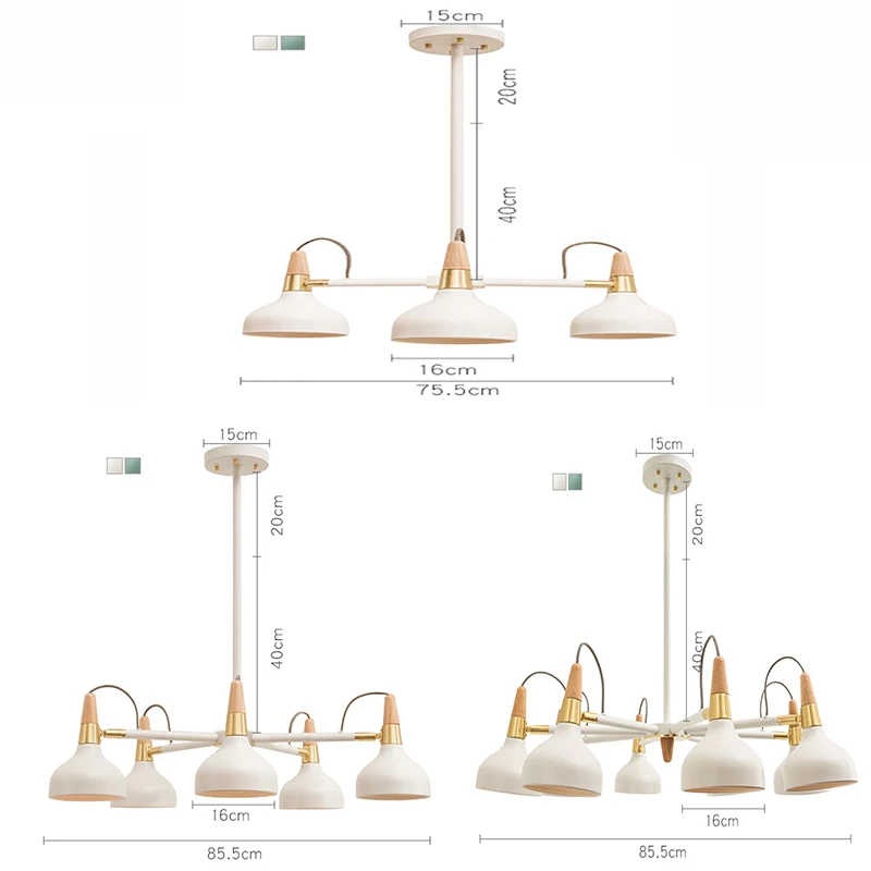 Современная светодиодная люстра Потолочная Ресторанный светильник Подвесная