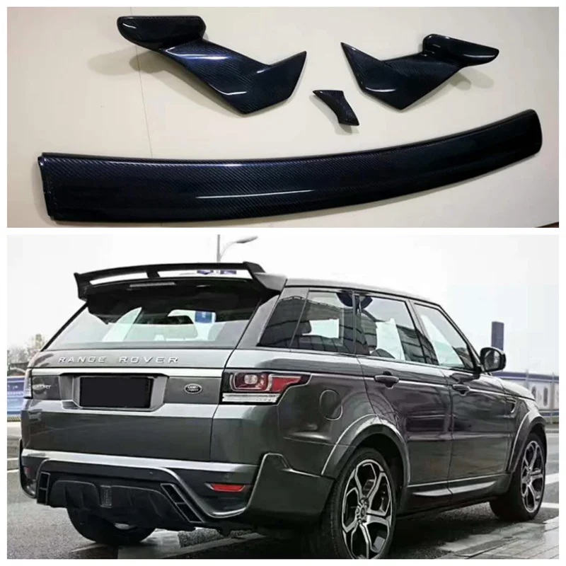 

Подходит для Land Rover Evoque 2012 2013 2014 2015 2016 2017 высокое качество углеродное волокно багажник губа крыша спойлер верхнее крыло