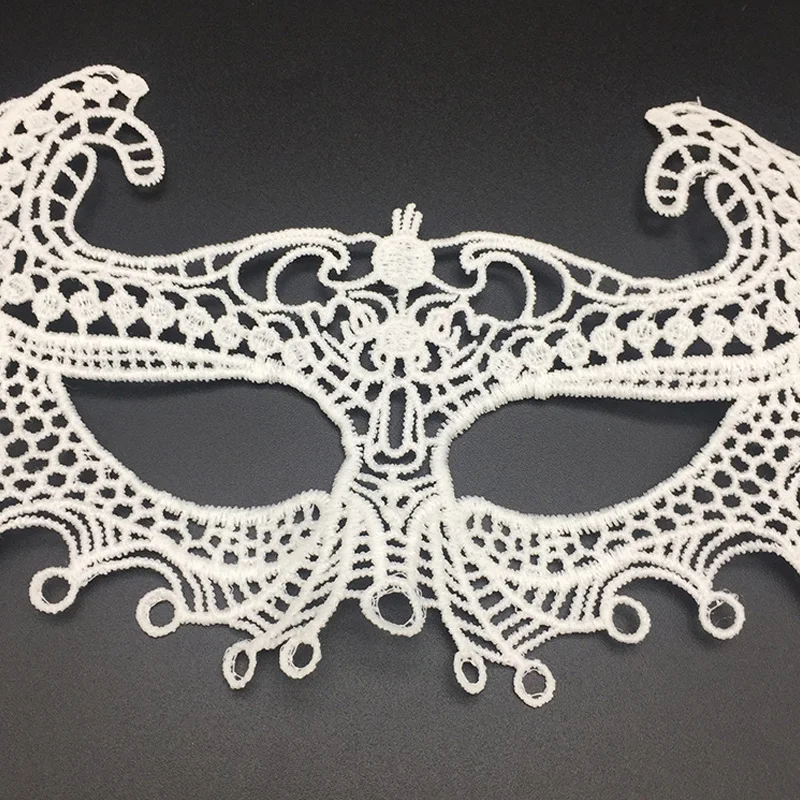 Белая кружевная маска на половину лица женские сексуальные маски лисьего глаза