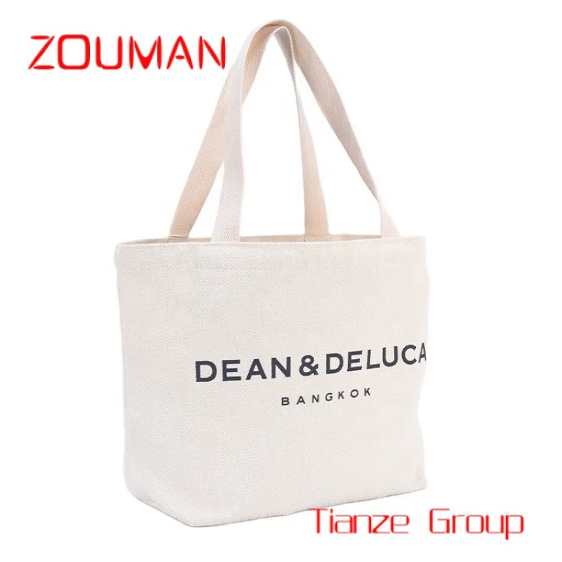 Экологически чистая большая простая многоразовая Органическая Сумка-тоут для