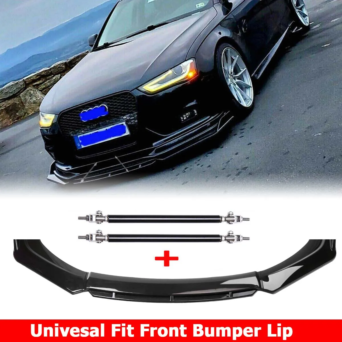 

Передний бампер для AUDI A4 S4 Quattro 2005-2022, боковой разветвитель, диффузор, комплект кузова, защита спойлера, универсальные автомобильные аксессуары