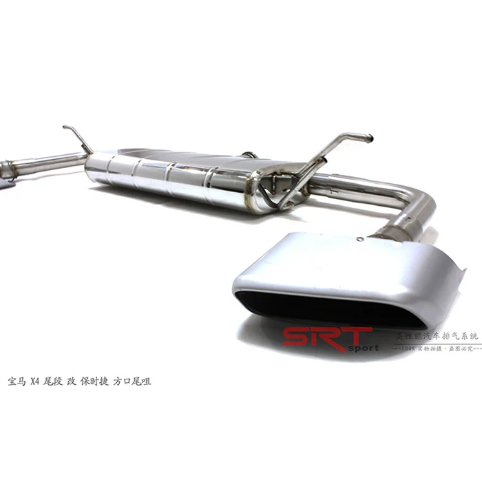 Труба выхлопной системы из нержавеющей стали для bXX X4 F26 глушитель cat back с клапаном