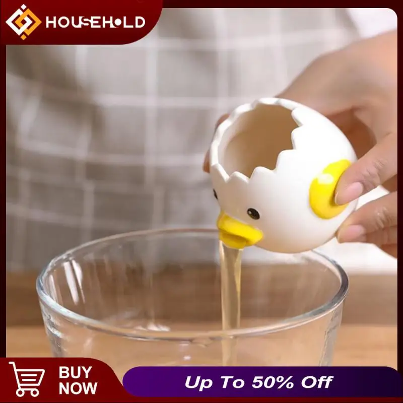 

Cute Chicken Ceramic Egg White Separator Creative Egg Yolk Protein Separator Filter Baking Tools Kitchen Accessories Practical