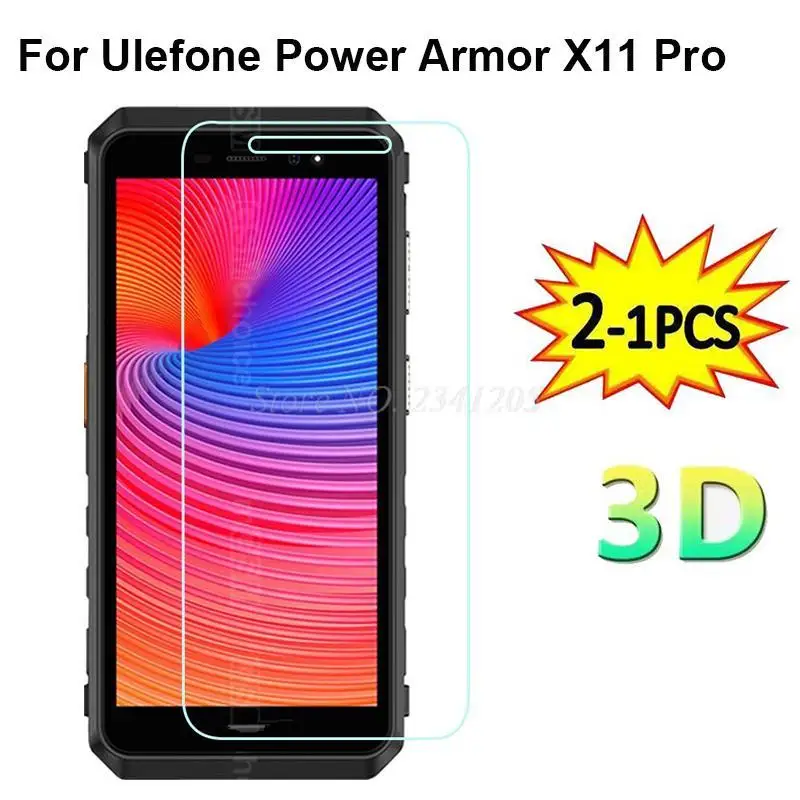 Закаленное стекло для Ulefone Power Armor X11 Pro 2-1 шт., Защитная пленка для экрана Ulefone Power Armor X11 Pro X11Pro