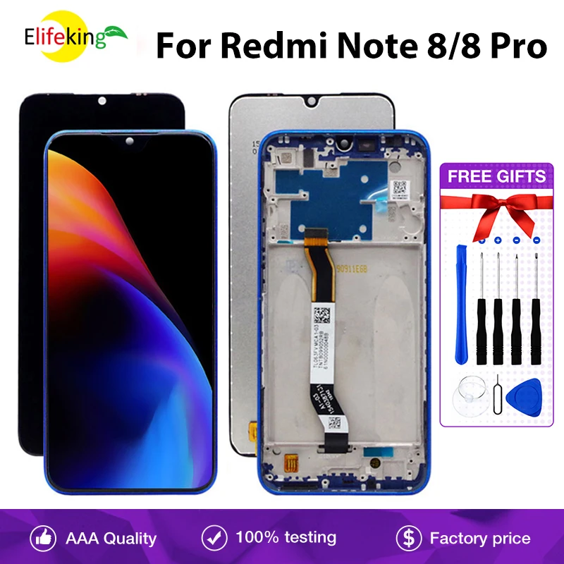 

ЖК-дисплей для Xiaomi Redmi Note 8 M1908C3JH, сенсорный экран для Redmi Note 8 Pro, M1906G7G, дигитайзер, запасная часть, оригинал