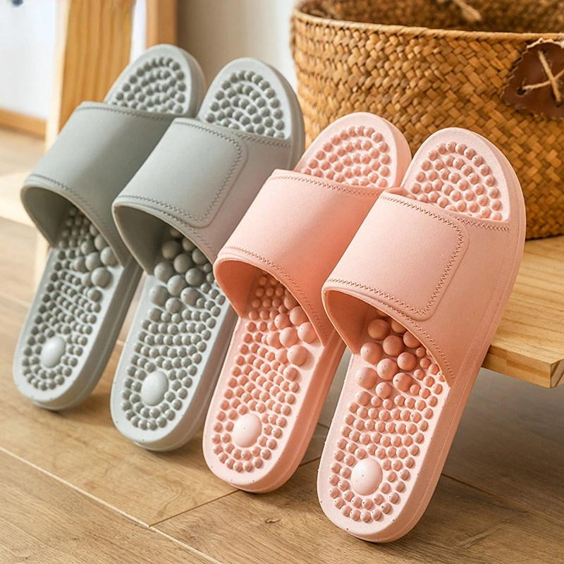 

2022 Masaj Terlikleri Sandalet Kadın Erkek Unisex Kapalı Kaymaz Katı Yumuşak Alt çift Flip Flop Ev Banyo Ayakkabıları