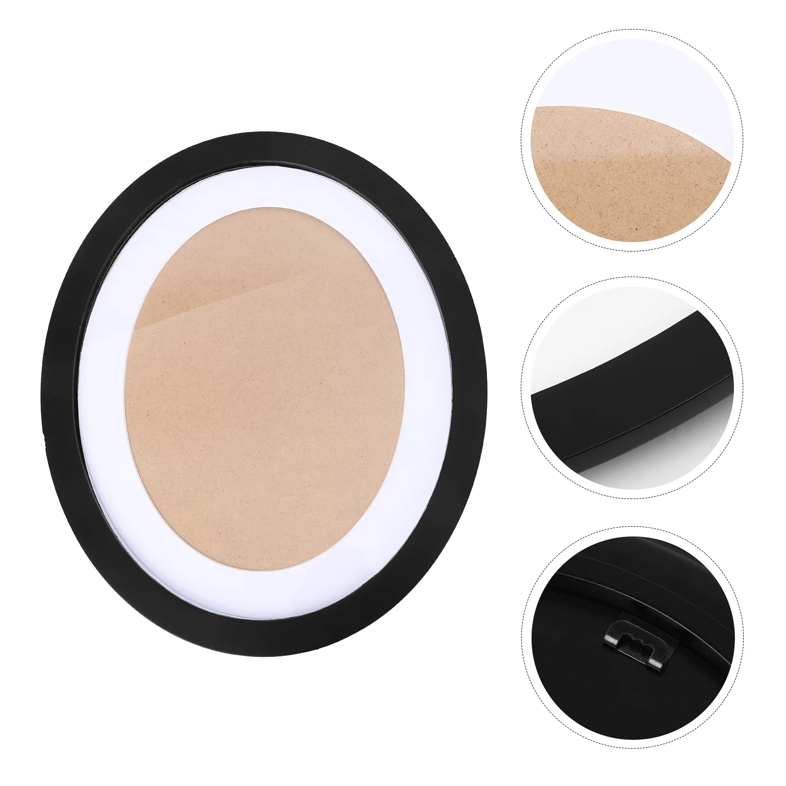 

Vosarea Office Decor 10 Inches Photo Frame Classic Oval Wood Picture Frame Set Vintage Frame Wall Hanging Decoration White