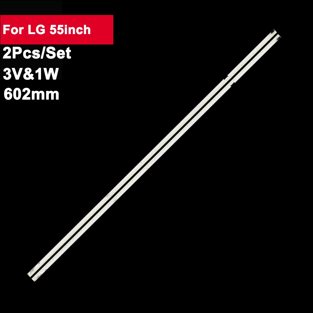 Новинка 100%, 2 шт./комплект, 602 мм, 63 лампы для ремонта телевизора LG 55 дюймов, зеркальная фотография/L 55LH630V 55UH6030 HV550QUB 55UH6090