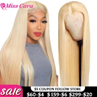 613 blonde lace front wig 13x4 transparent lace frontal wig pre plucked 28 30 inch indian straight human hair wigs