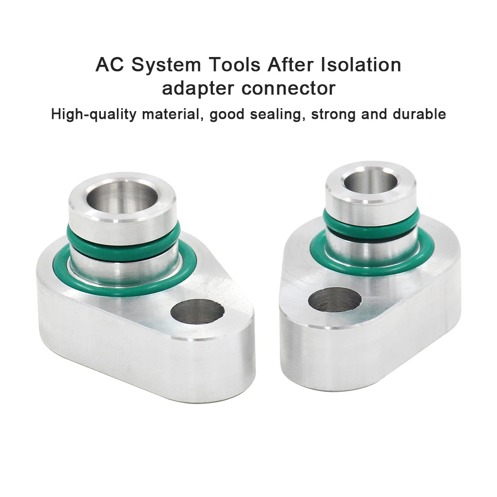 

2 Pieces Car Rear AC Block Off Kit Automotive Interior Compressor Adapter Repair Fixing Replacement for Explorer 2010-2018