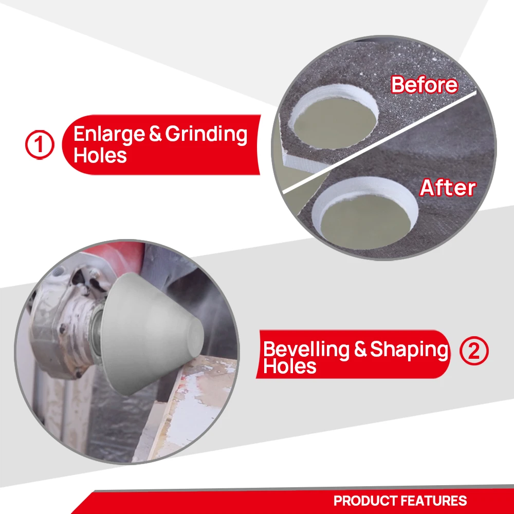 1 шт. алмазные фаски фрезы для плитки камня керамики отверстий Dia35/50/82 мм M14 M10