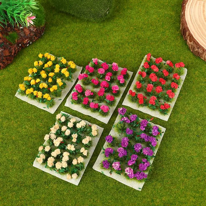 

Mini Flower Cluster Static Grass Tufts Sand Table Layout Scene Model Fairy Garden Wargame Material Micro Landscape Photo Model