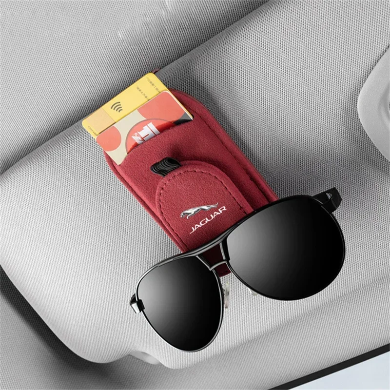 Автомобильный солнцезащитный козырек для хранения зажим очков Jaguar XF XJ XJS XK XKR XE