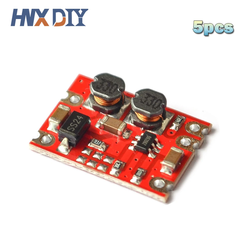 5 шт., Повышающий Модуль питания постоянного тока, повышающая и уменьшающая плата, вход 3 в-15 в, выход 3,3 В/5 В/4,2 в/9 В/12 В, Электронная печатная плата «сделай сам»