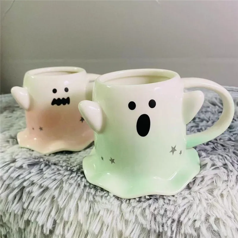 

Cut Water Cup Cartoon Mug Ceramic Creative Coffee Cup Tea Mugs Milk Breakfast Drinkware Novelty Brithday Present 450ml