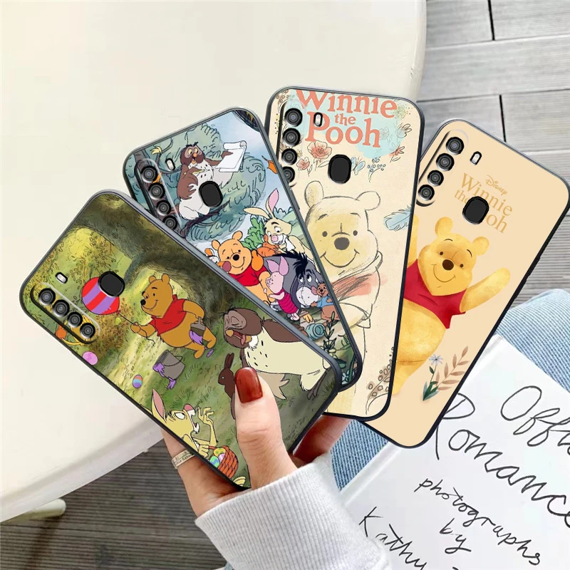 

Disney Cartoon Winnie Bear Phone Case For Samsung Galaxy A32 4G 5G A51 4G 5G A71 4G 5G A72 4G 5G Back Coque Carcasa Funda Soft