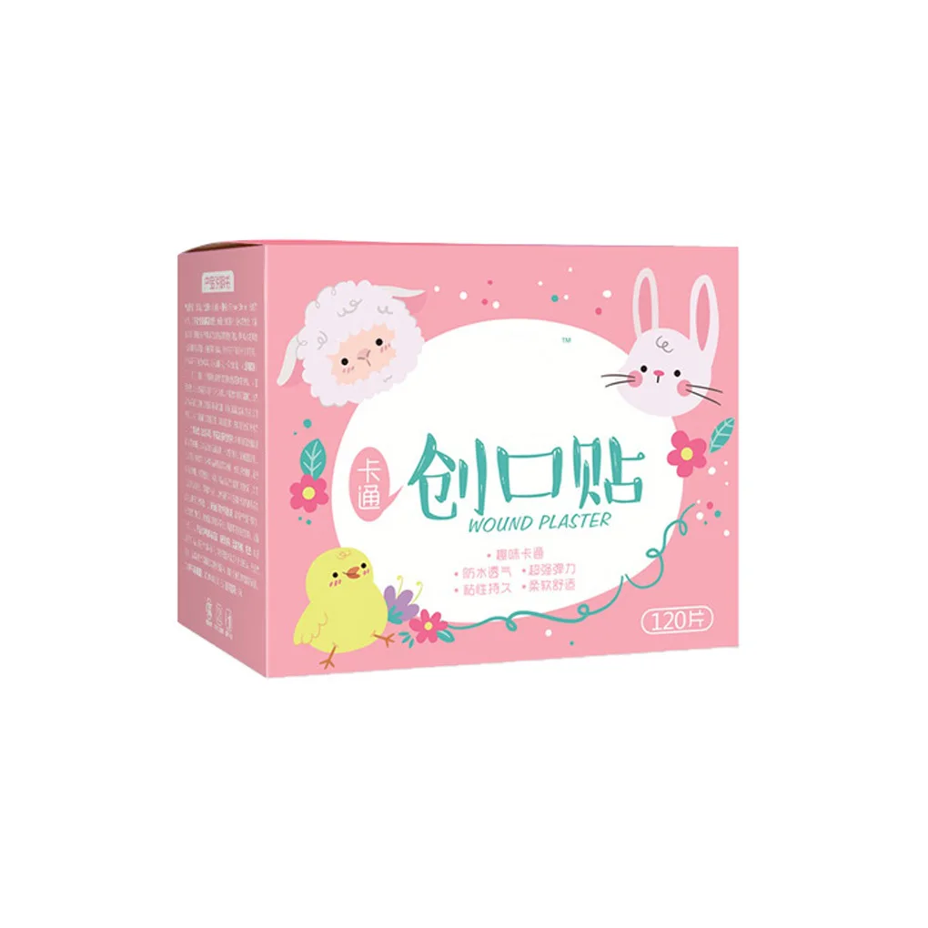 

120Pcs Children’s Band-Aid Cartoon Hemostasis Band-Aid Breathable Bandage Adhesive