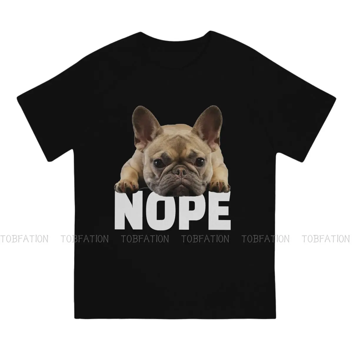 Футболка с круглым вырезом для щенков Nope Классическая тенниска из чистого хлопка
