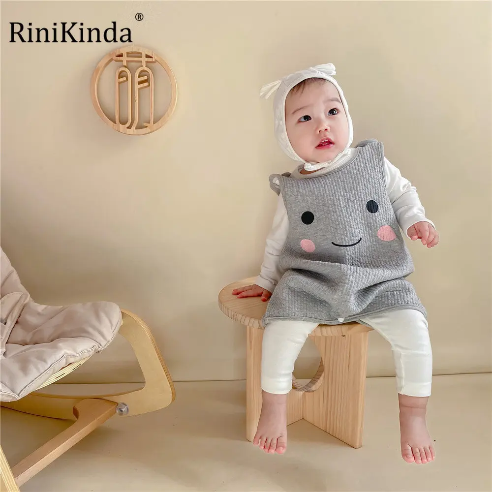 

RiniKinda Autumn Sleep Sack for Newborn Baby Girl Boy Sleeping Bags Cute Baby Toddler Sleeping Bag Sleeveless Vest Anti-kick