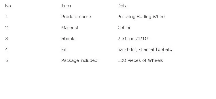 Felt Polishing Buffing Wheels Pad Clean Wheels Point Grinding Bits Rotary Tool Soft Polishing Buffing Wheel 100pcs