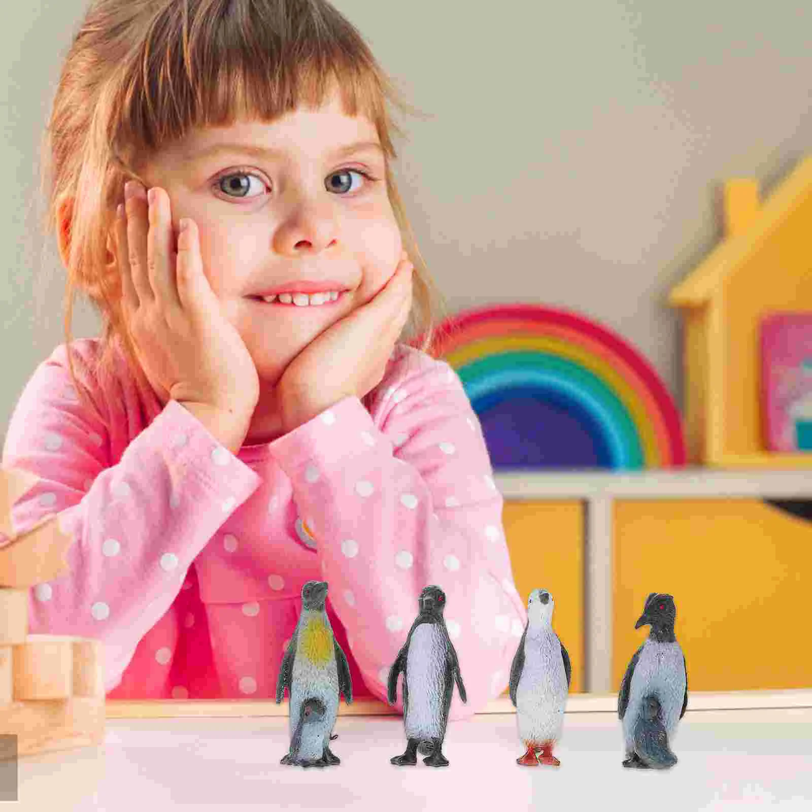 

8pcs Plastic Ocean Animal Penguin Figure Model Preschool Kids Playthings