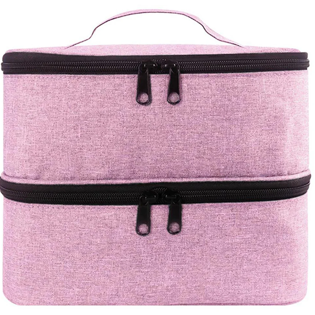 

Nail Polish Storage Box Trip Makeup Holder Pouches Bag Carrier Cosmetics Toiletries Bags Lightweight Supplies Large Case