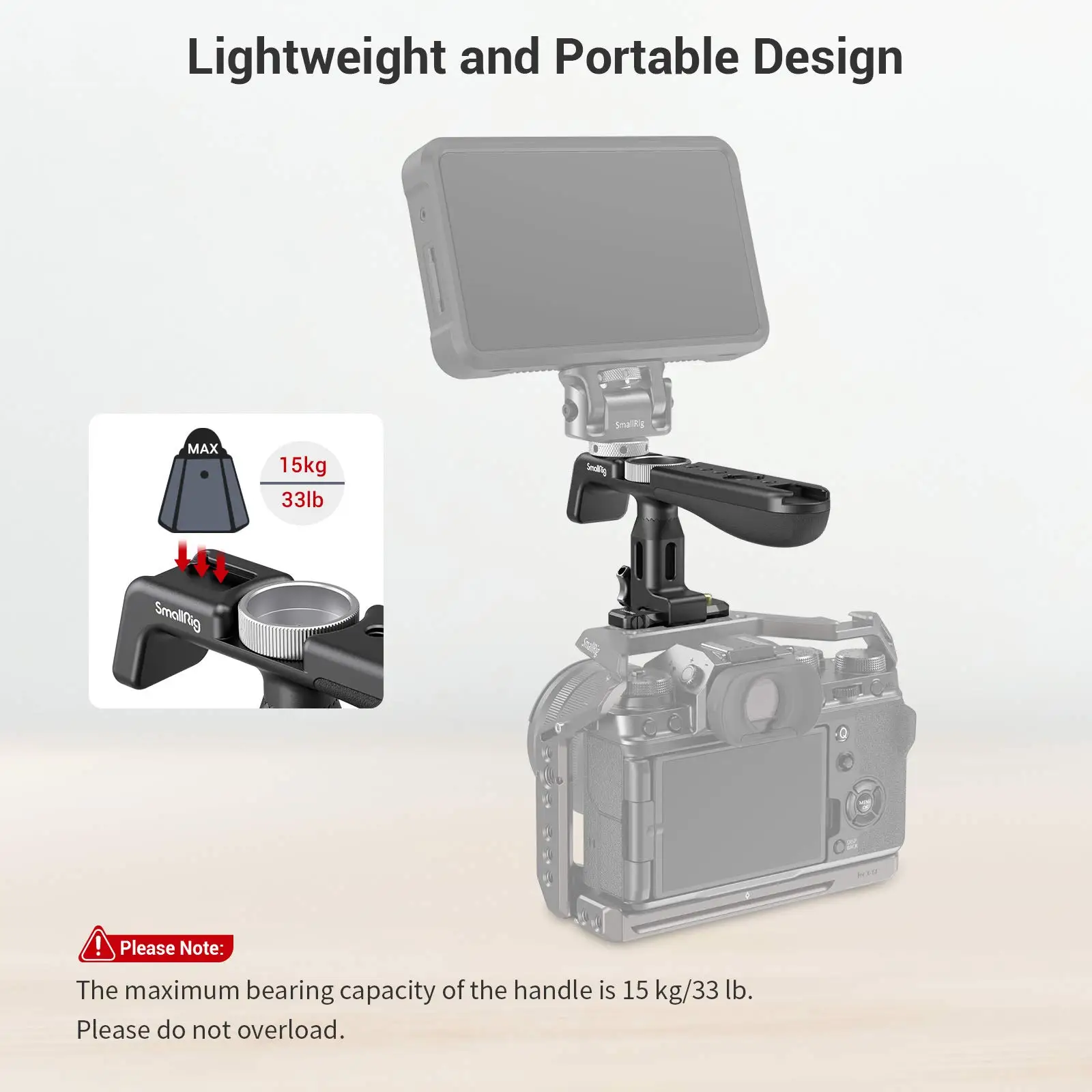 Легкая ручка Smallrig NATO с быстросъемной направляющей для камеры BMPCC 4K/6K Sony Canon 2950 |