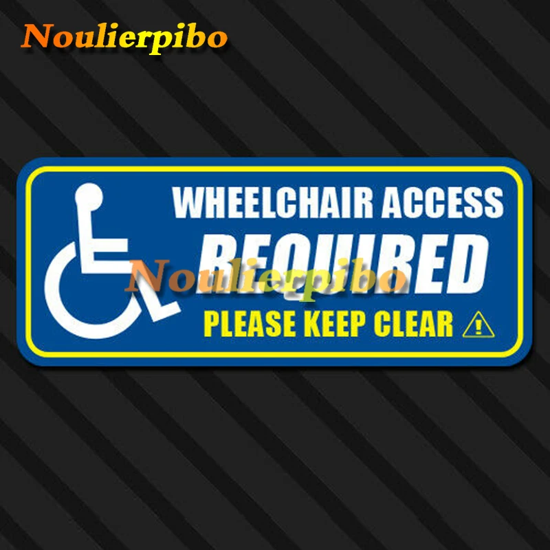 

Disabled Wheelchair Access Stickers Disabled Window Parking Stickers Reflective Die Cut PVC Vinyl Decals Car Decor