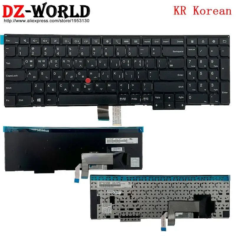 Клавиатура KR Корейская для ноутбука Lenovo Thinkpad T540P W540 W541 T550 W550S T560 P50S L540 L560 L570 E531 E540 04Y2380 01AX642 Клавиатура KR Корейская для ноутбука Lenovo Thinkpad T540P W540 W541 T550 W550S T560 P50S L540 L560 L570 E531 E540 04Y2380 01AX642